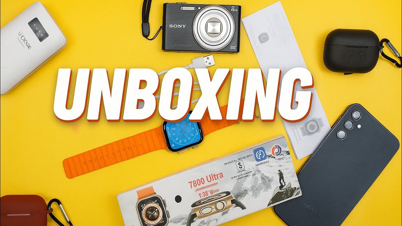 ⌚️🔥Unboxing t800 Ultra Smartwatch + Cool Tech Gadgets | Full Review & First Impressions #smartwatch