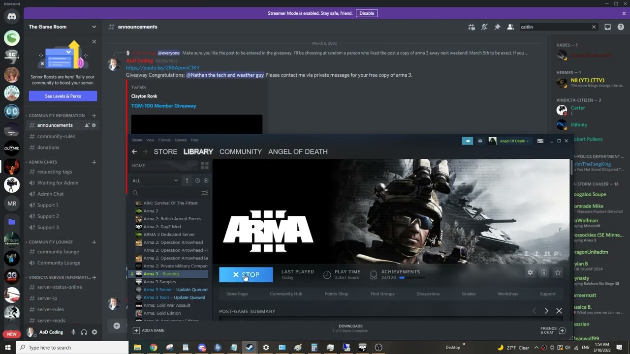 Arma 3 Support- Server Not showing up. Read Description