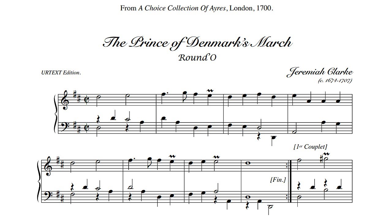 Clarke: Prince of Denmark March; Trumpet Tune - Igor Kipnis, 1964 Columbia M3X 32325