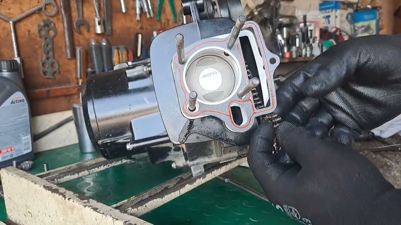 armado motor akt flex 125 segunda parte