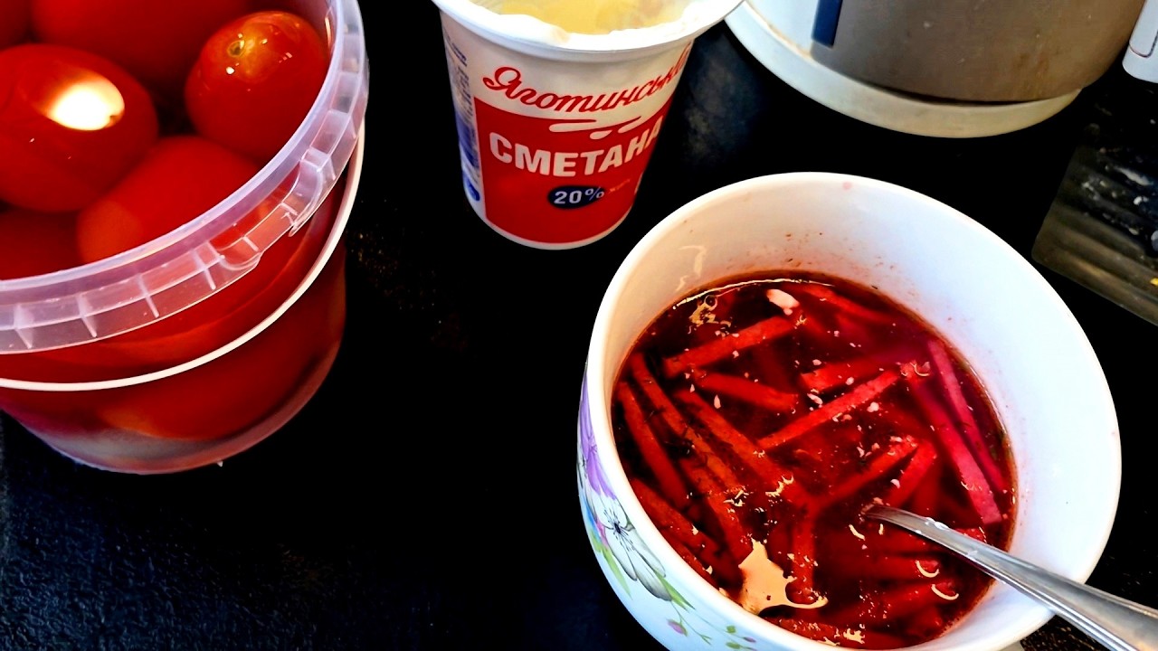 02.02.26 Част. 2 // БОРЩ  з чашки З 🍠КОВБАСОЮ замість🥩М'ЯСА та 🍞ХЛІБОМ замість 🥔КАРТОПЛІ//