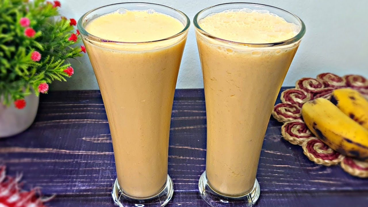 লাচ্ছি রেসিপি। মাত্র দুই মিনিটে একদম রেস্টুরেন্ট স্টাইল লাচ্ছি। Banana Lassi Recipe। Lassi Recipe