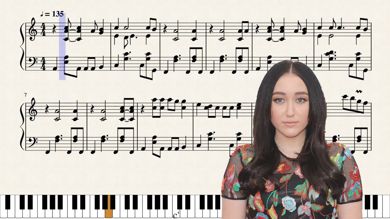 July (Noah Cyrus) - Piano Cover