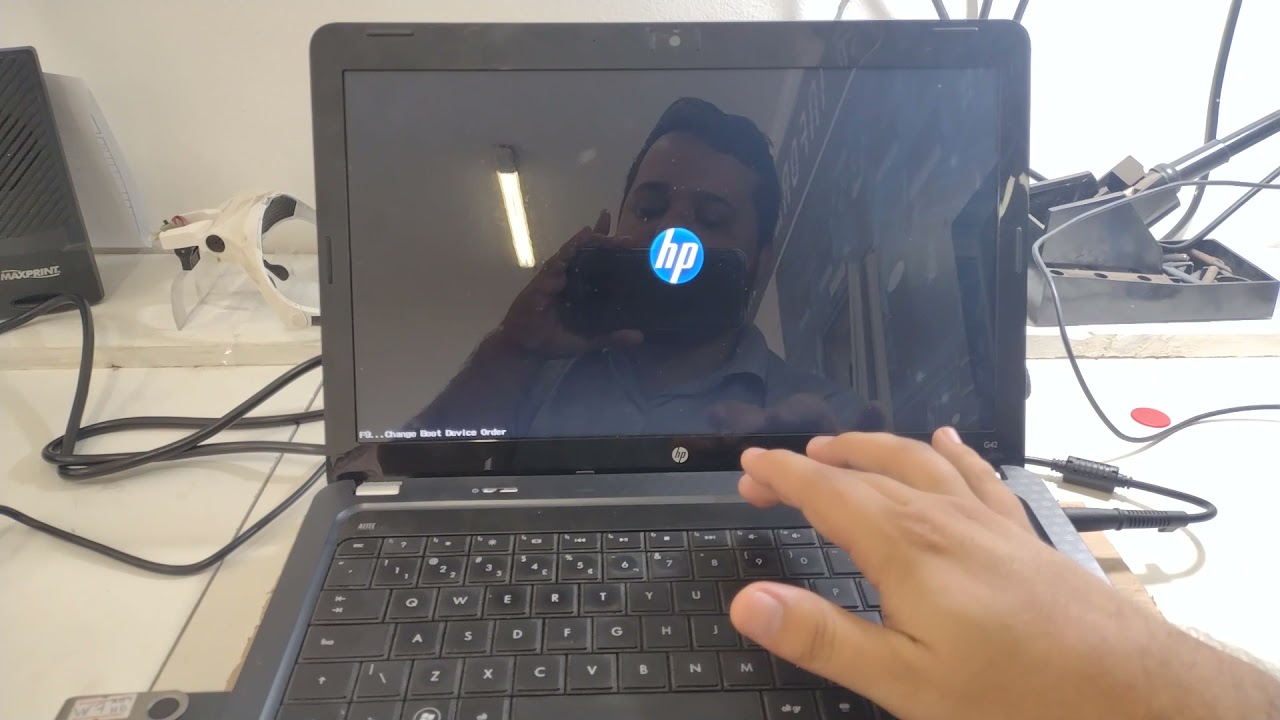 Como dar boot e configurar bios para formatar notebook HP antigo  - HP G42