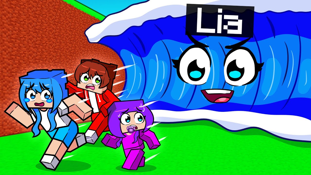 Minecraft'ta TSUNAMİ olarak Arkadaşlarımı Trolledim!