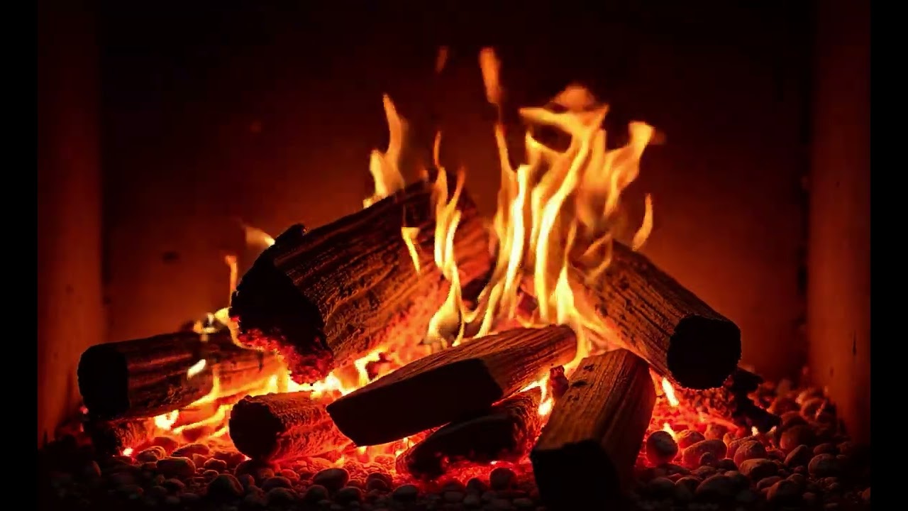 🔥Cozy 4K Fireplace – Fireplace for Deep Sleep