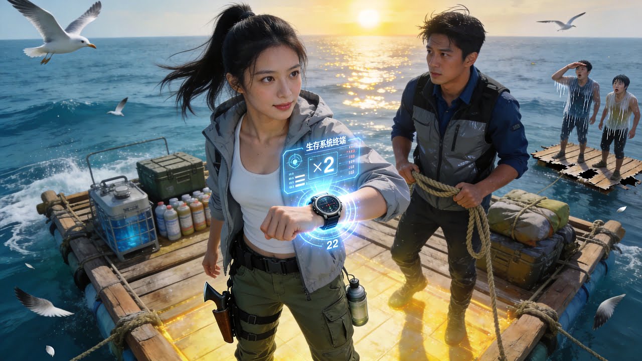 Ocean Survivor Doubles Loot to Build Empire【 My Raft Leads to a Peach Blossom Paradise】