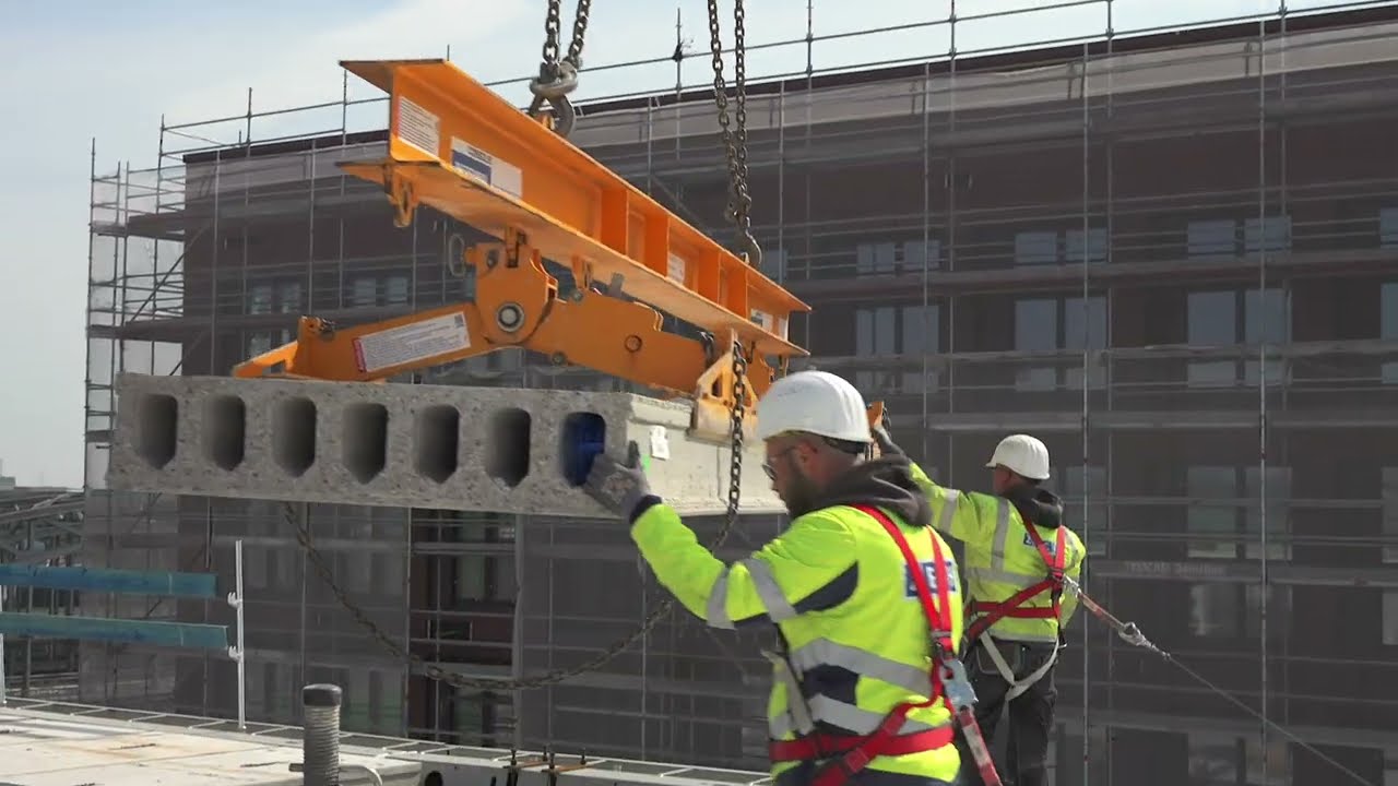 Slim Floor-Tragwerk im EDGE ElbSide in der Hamburger HafenCity