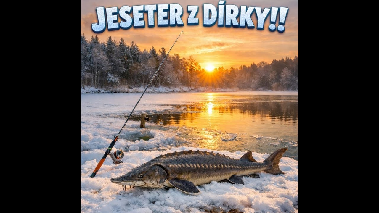 Lov Jesetera+ ukázka dírkařského prutu a pstruh obecný