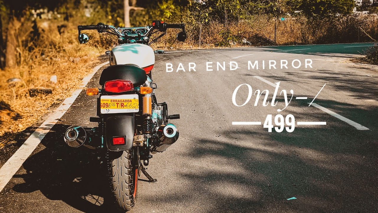 ROYAL ENFIELD INTERCEPTOR 650 // BAR END MIRRORS INSTALLATION  | TELUGU MOTOVLOG | SRIMANSUNNY
