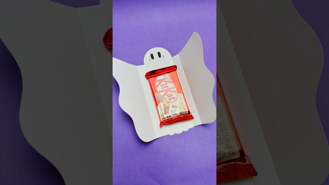 Ghost Chocolate Wrapper DIY 👻🍫 | Cricut Halloween Treat Idea! 