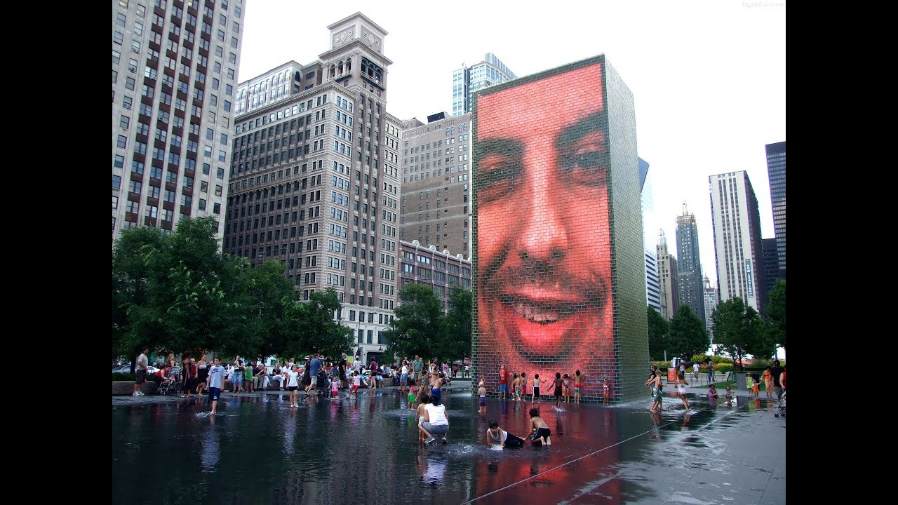Jaume Plensa.  Crown Fountain.  2004. Millennium Park, Chicago