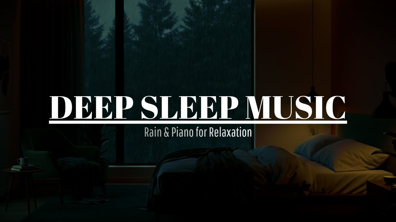 Rain at Night | Soft Piano Music for Sleep [1 Hours]