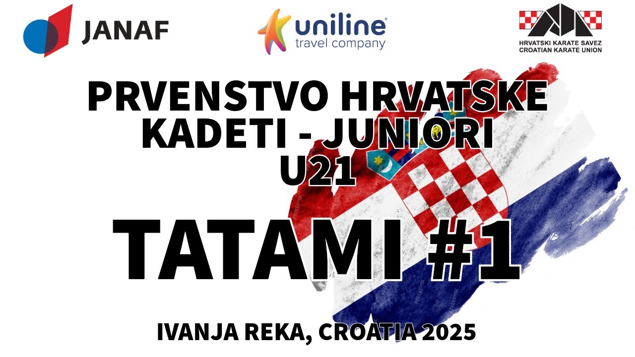 Prvenstvo Hrvatske - Kadeti - Juniori - U21 - Ivanja Reka 2025 | Tatami 1