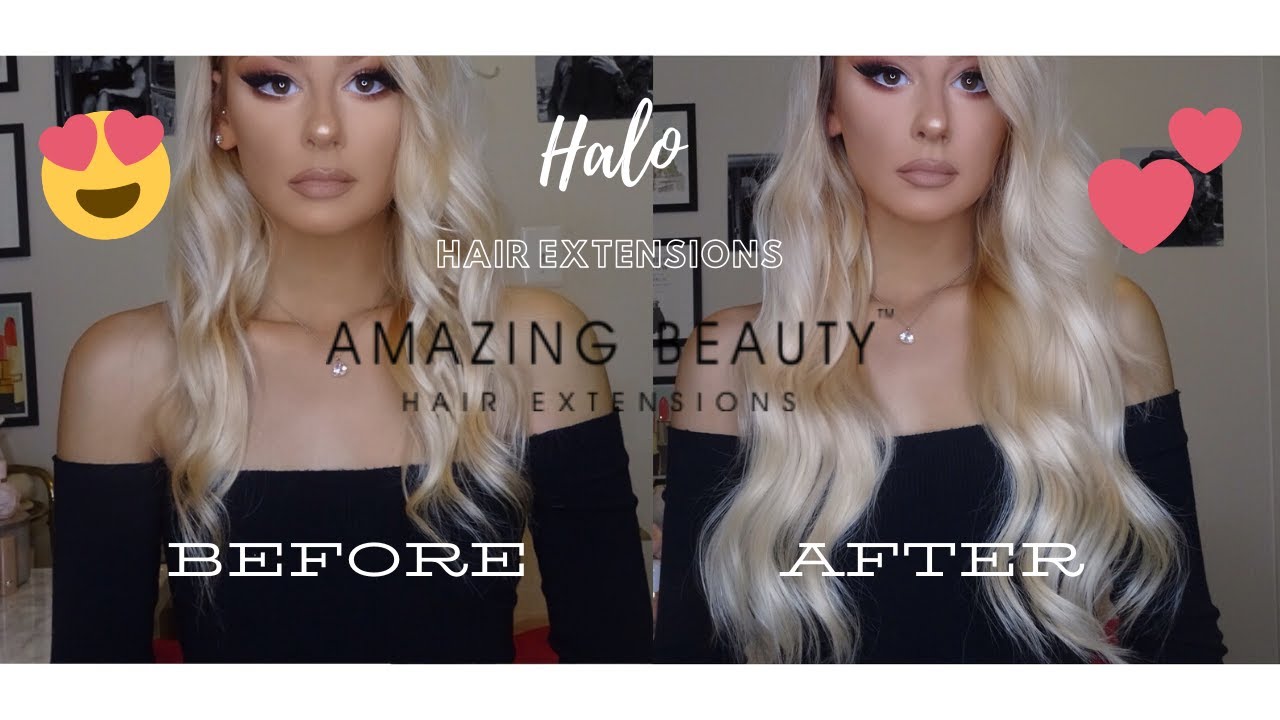 AMAZING BEAUTY HAIR HALO EXTENSIONS REVIEW!