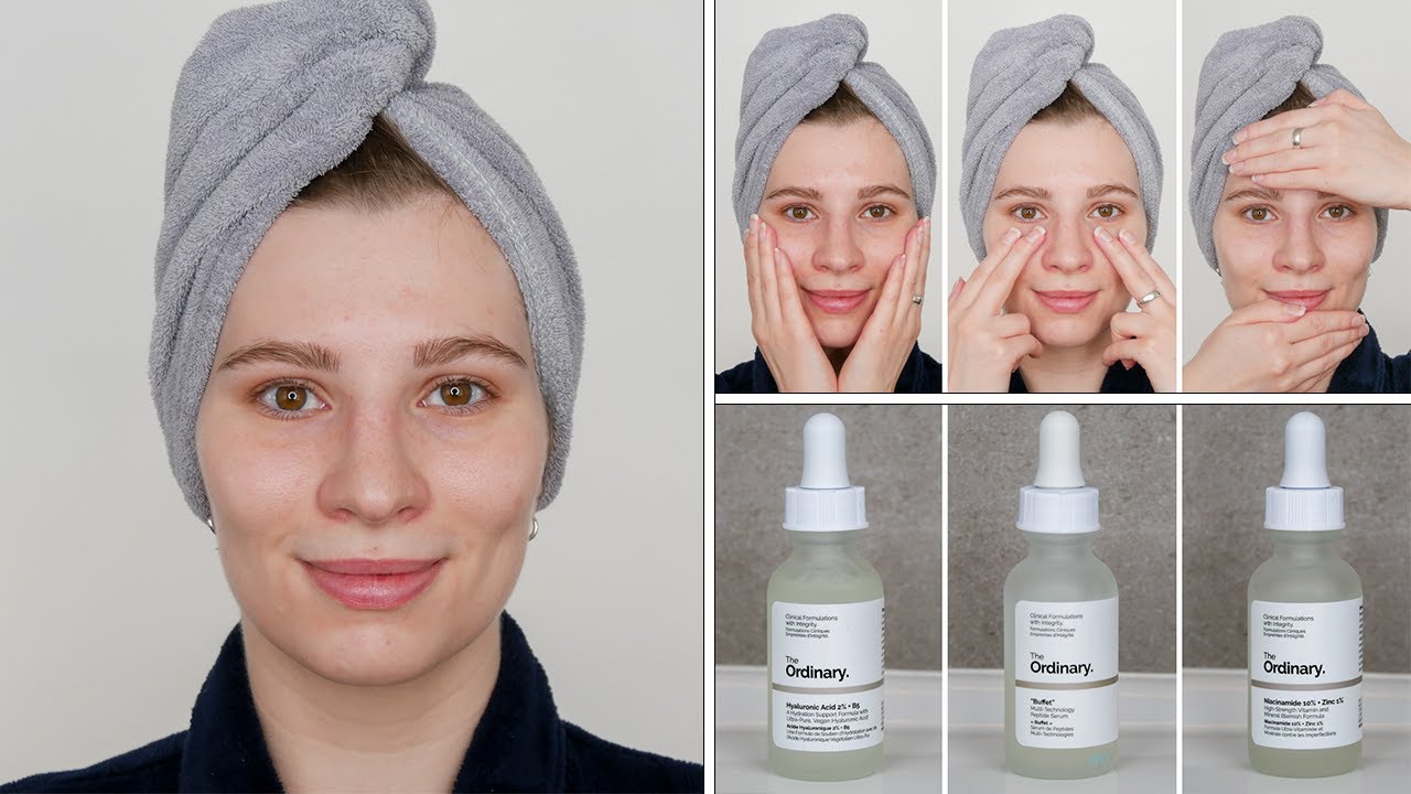 How to use The Ordinary Hyaluronic Acid Buffet (Multi-Peptide + HA Serum) Niacinamide + Moisturizer