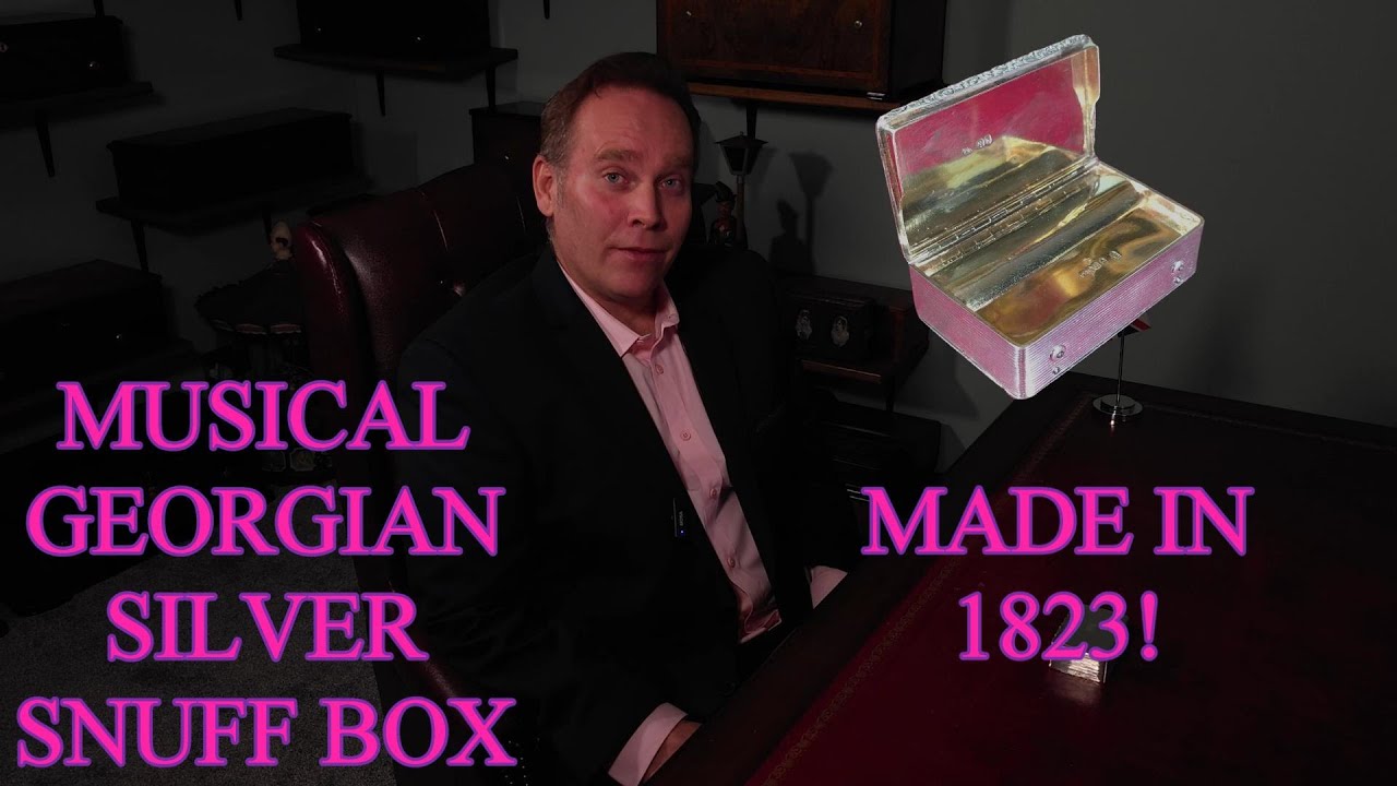 Antique Georgian Silver Musical Snuff Box from 1823 #musicboxes #history #classicalmusic #opera