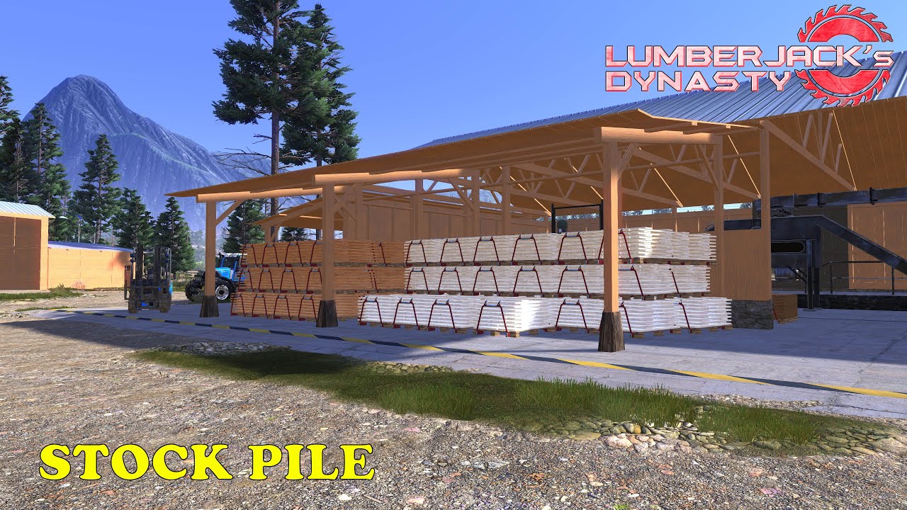 Lumberjack's Dynasty Ep 73     Grabbing more oak and birch logs and we fish some pike