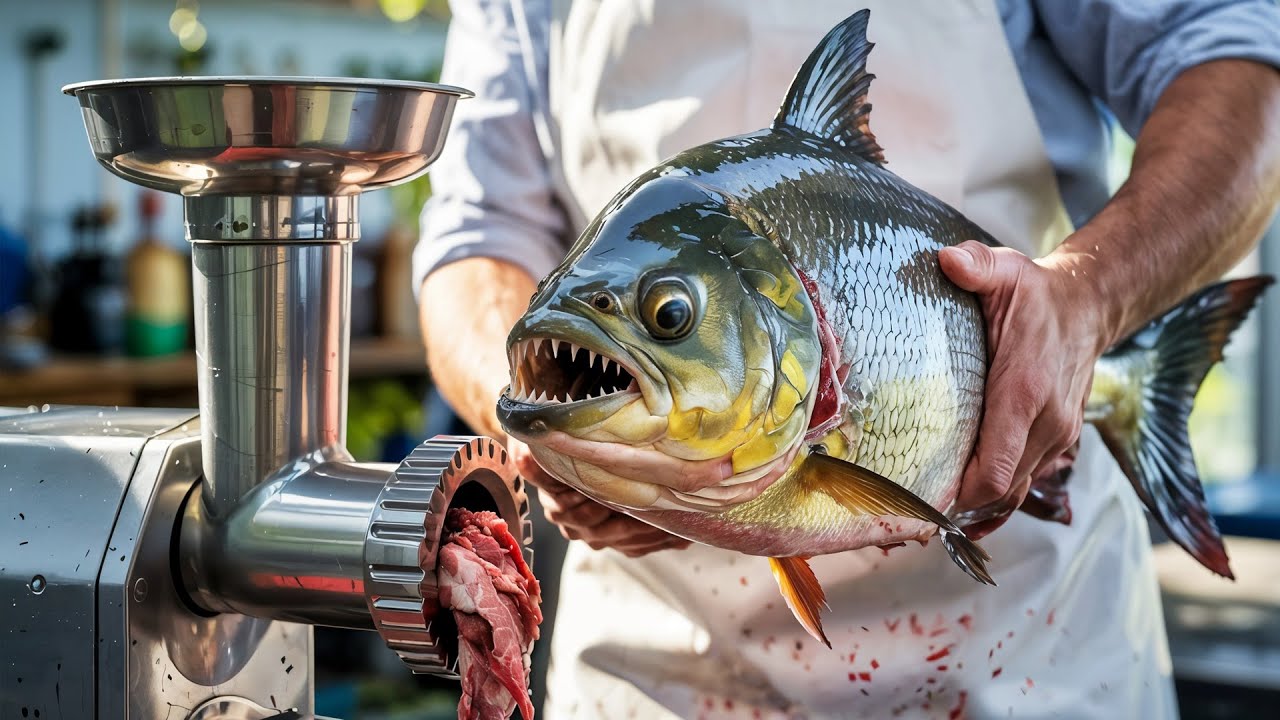 Experiment: Meat Grinder vs Piranha