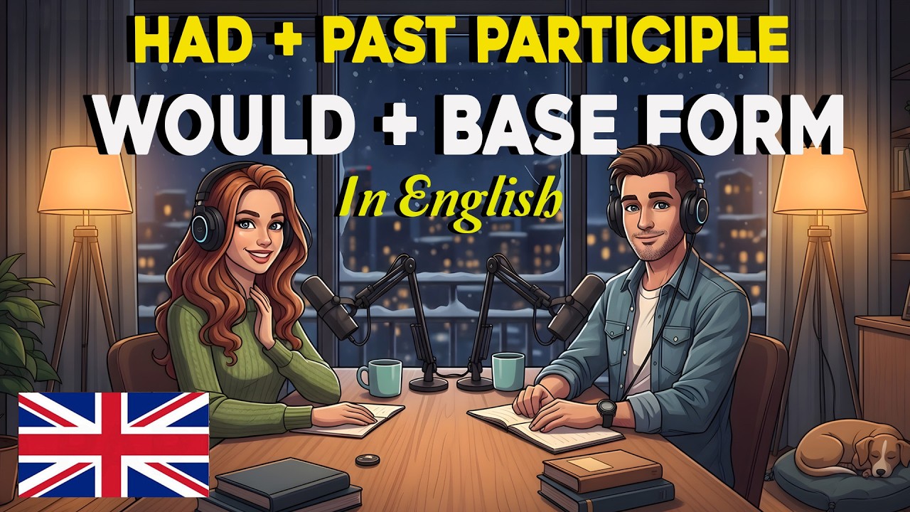 How to Use Had + Past Participle & Would + Base Form | B1–B2 English|  English Conversation Practice