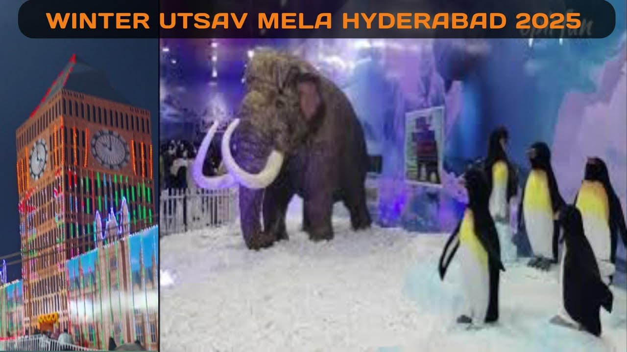 Winter Utsav Mela 2025  | Snow in Hyderabad | Necklace road Hyderabad #winter #snow #opirfan #viral