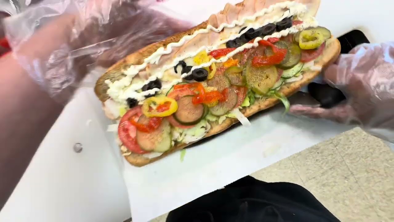 POV: Making a Double meat Ham sub and more delicious subs