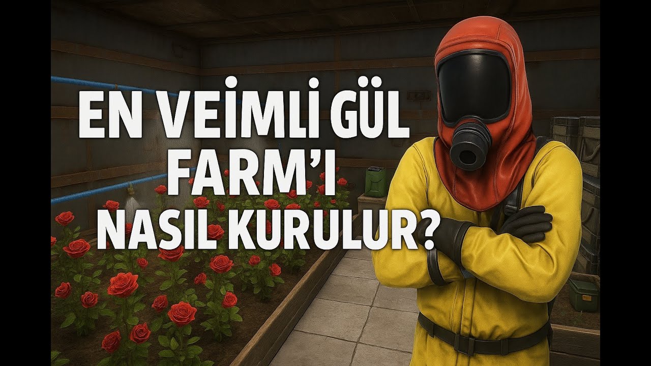 RUST TA EN BASİT EN VERİMLİ EN GÜVENLİ GÜL FARMI NASIL YAPILIR ? #rust #gaming #funny #game #keşfet