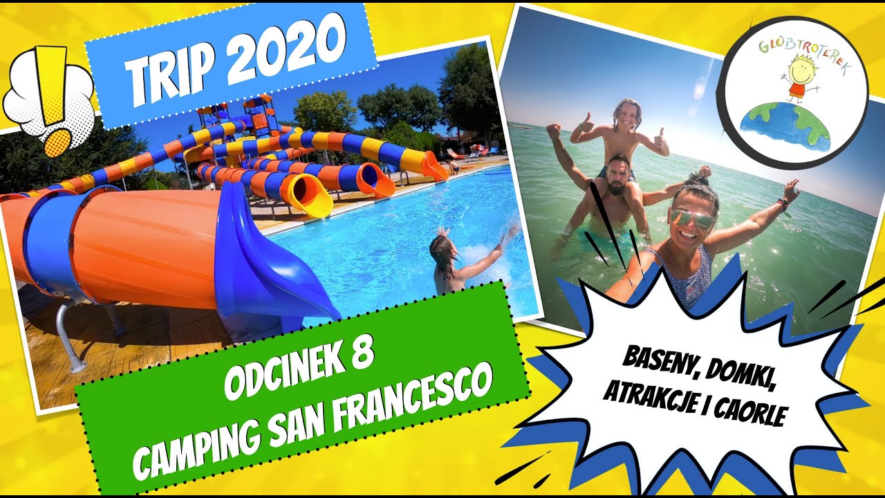 Camping San Francesco Caorle Włochy - domki, parcele, baseny, plaża, atrakcje i okolica