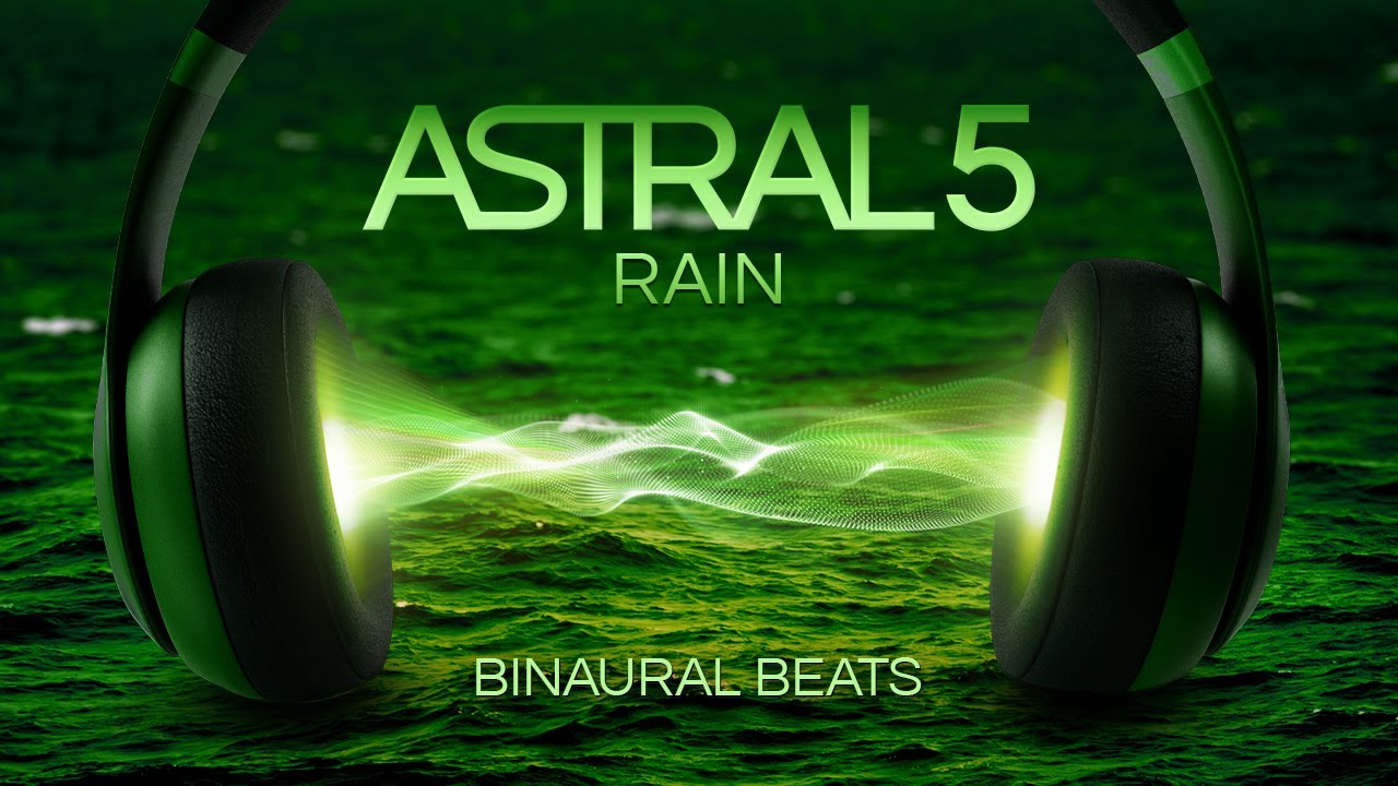 Astral Projection with Binaural Beats and soft Rain -  Deep Theta Waves - Ideal for Beginners