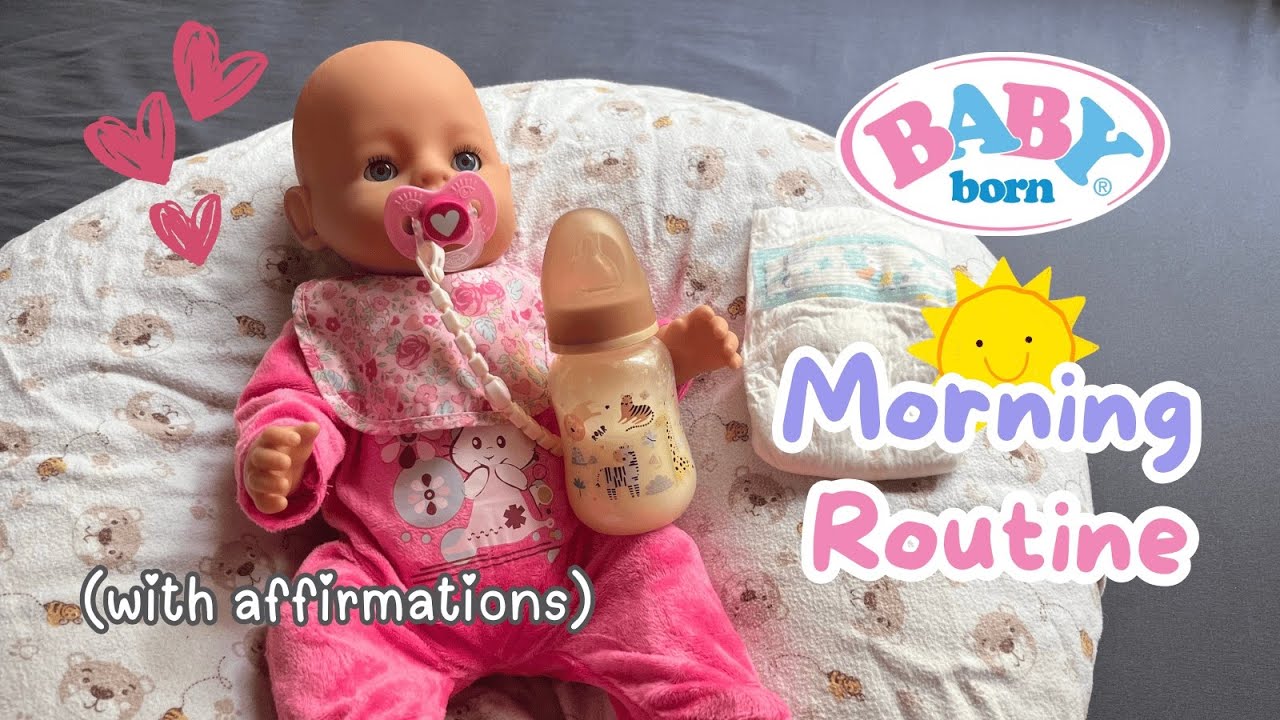 Baby Born Emma Morning Routine ☀️ with Positive Affirmations for Self-care ❤️