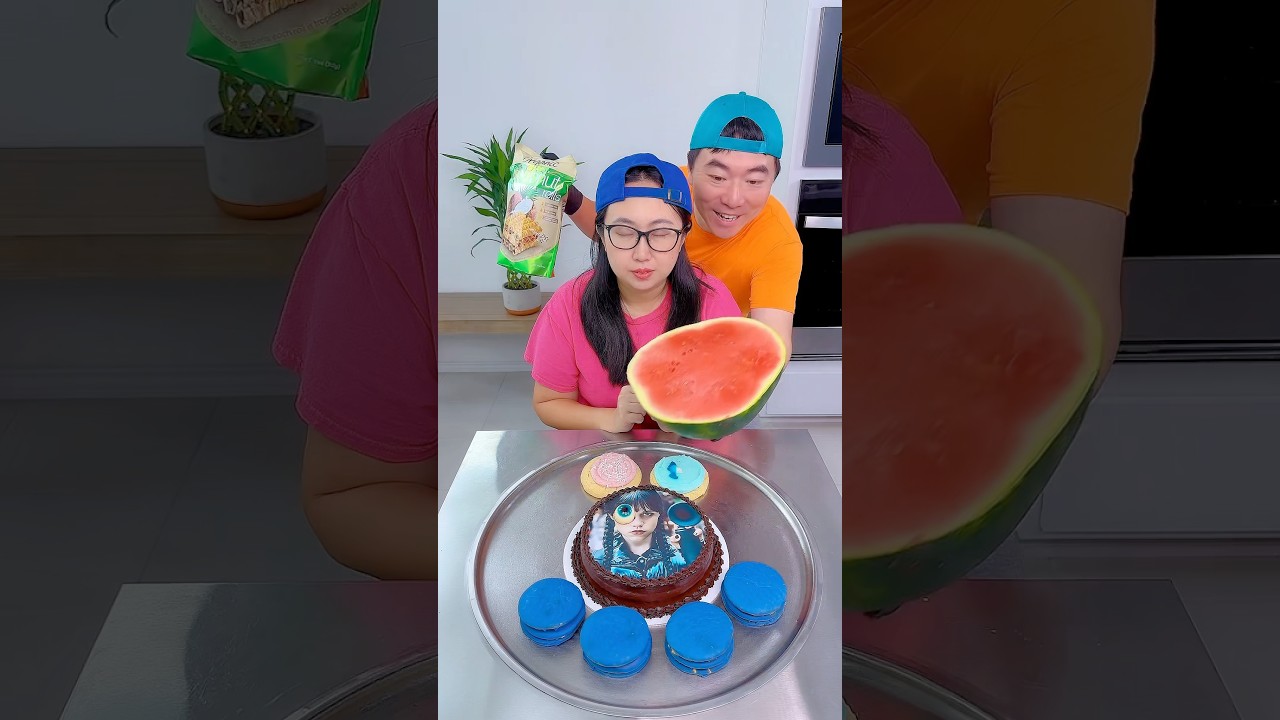 Wednesday Season 2 cake vs Godiva chocolate ice cream challenge!🍨 