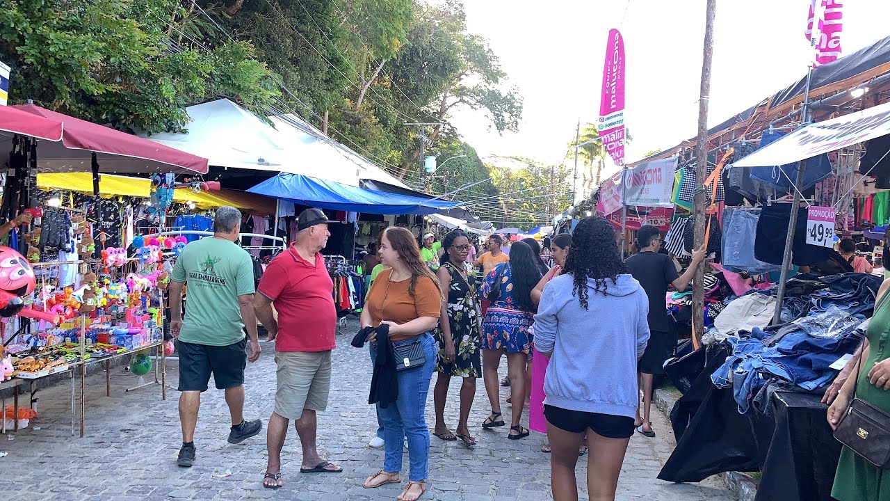 FEIRA DA NS . PENA PORTO SEGURO CIDADE HISTÓRICA PREÇOS DE ROUPAS 