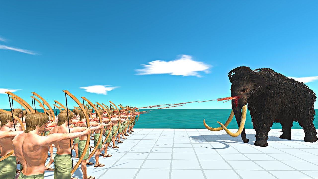 You Won't Believe Who Wins: 50 Archers Battle Prehistoric Beasts!