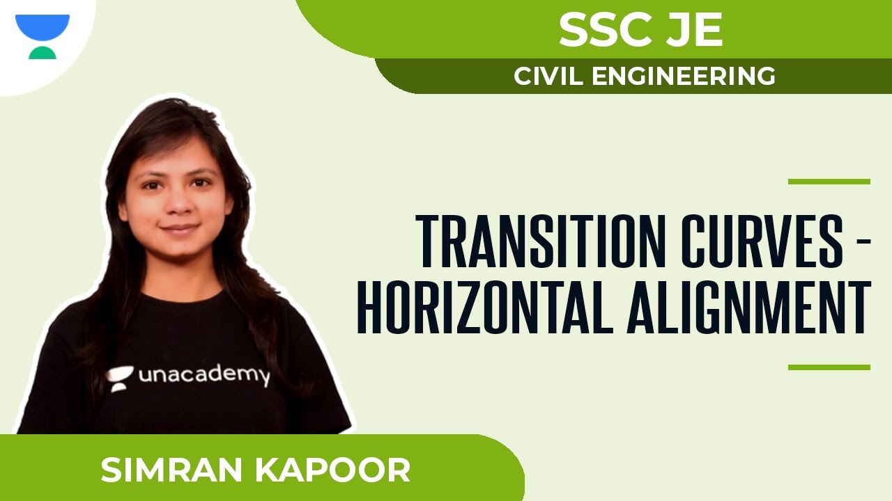 Transition Curves - Horizontal Alignment | SSC - JE | Civil | Simran Kapoor