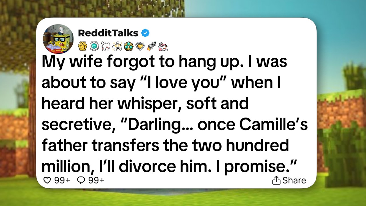My wife forgot to hang up. I was about to say “I love you” when I heard her whisper, soft...