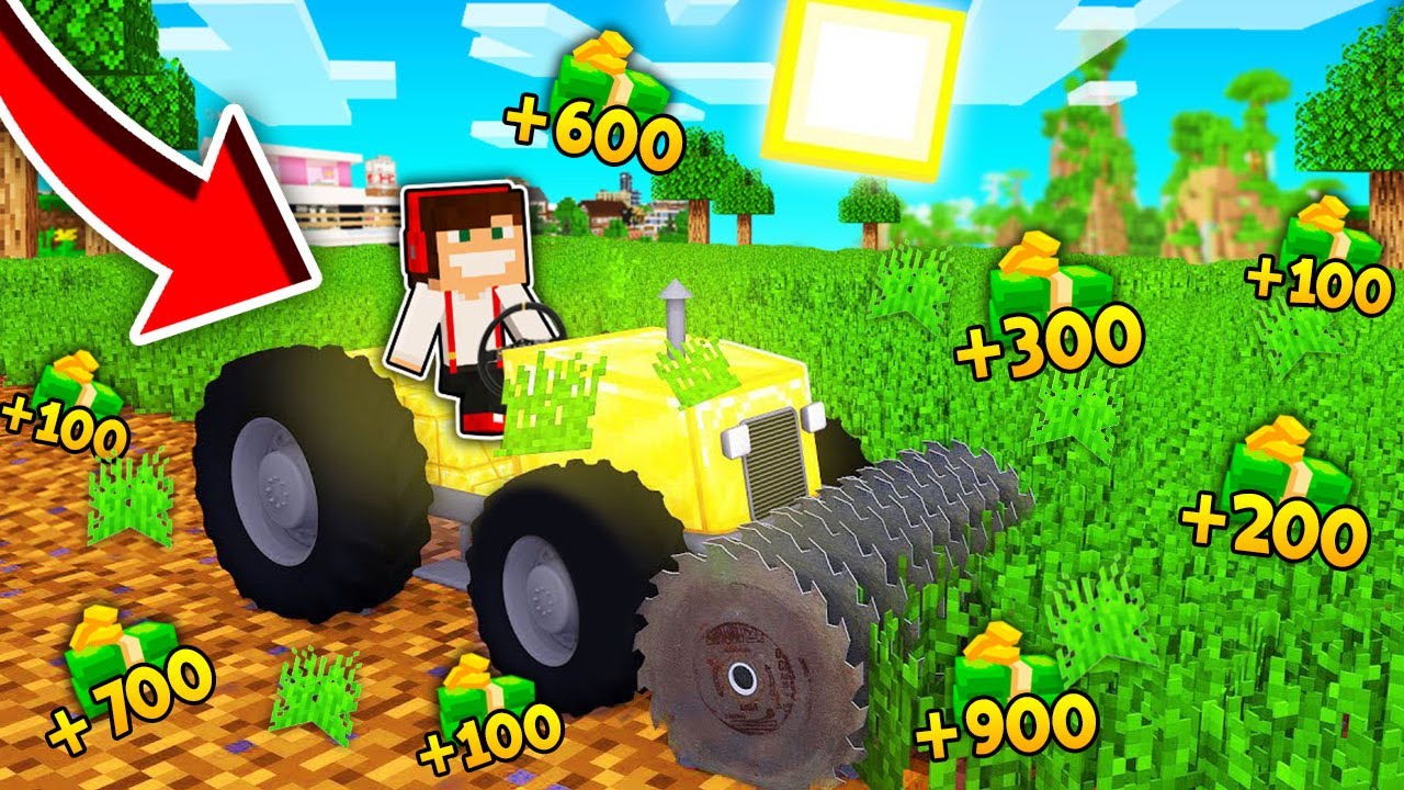 ZARABIAM FORTUNĘ 🤑 $$$ NA KOSZENIU TRAWY JAKO OGRODNIK W MINECRAFT?! GPLAY & LUMI