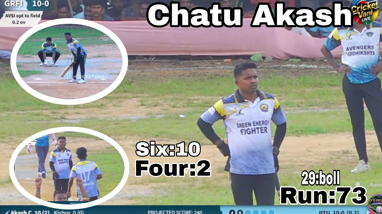 BTLC -Chatu Akash || (Boll:29) (Run:73) || (Six:10)  (Four:2) Odisha ka king 🏏