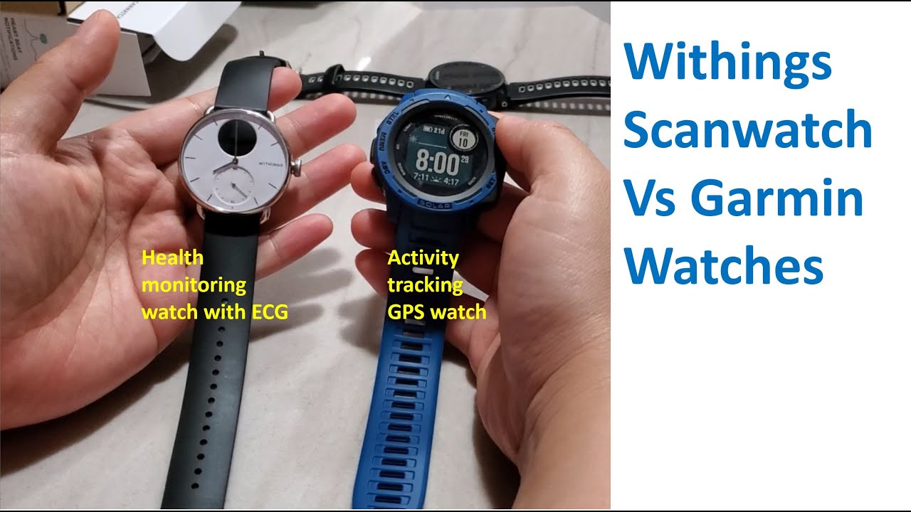 Withings Scanwatch Vs Garmin Watches