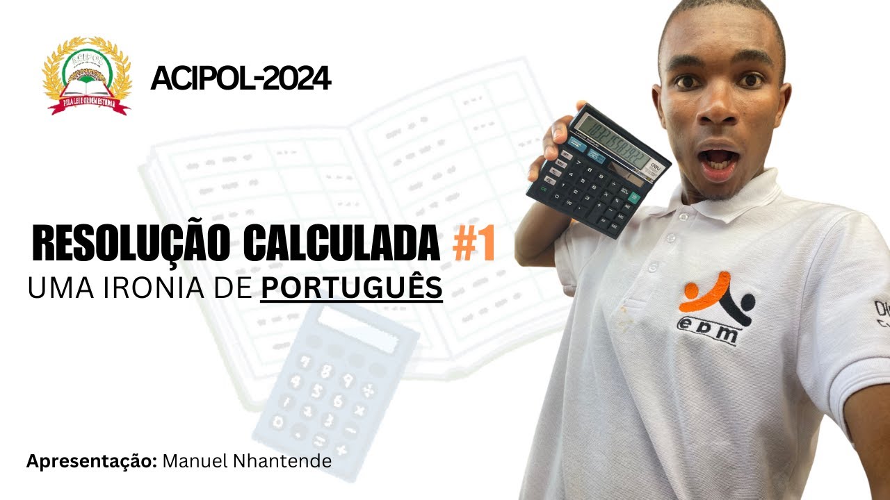 EPM Apresenta: Resolução do EA de Português, ACIPOL-2024