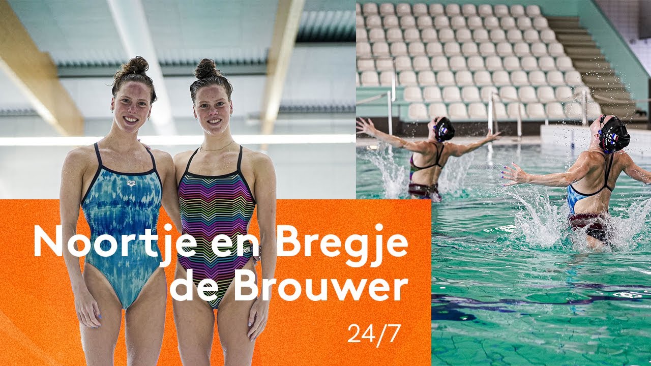 40 UUR PER WEEK TRAINEN?! 🥵  | Synchroon zwemmers Noortje en Bregje de Brouwer 🏊 | #TeamNL