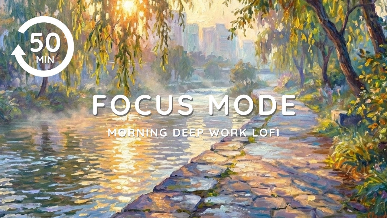 Morning Deep Work Music for Study & Focus | 50 Min Calm Lofi Hip Hop 🌅