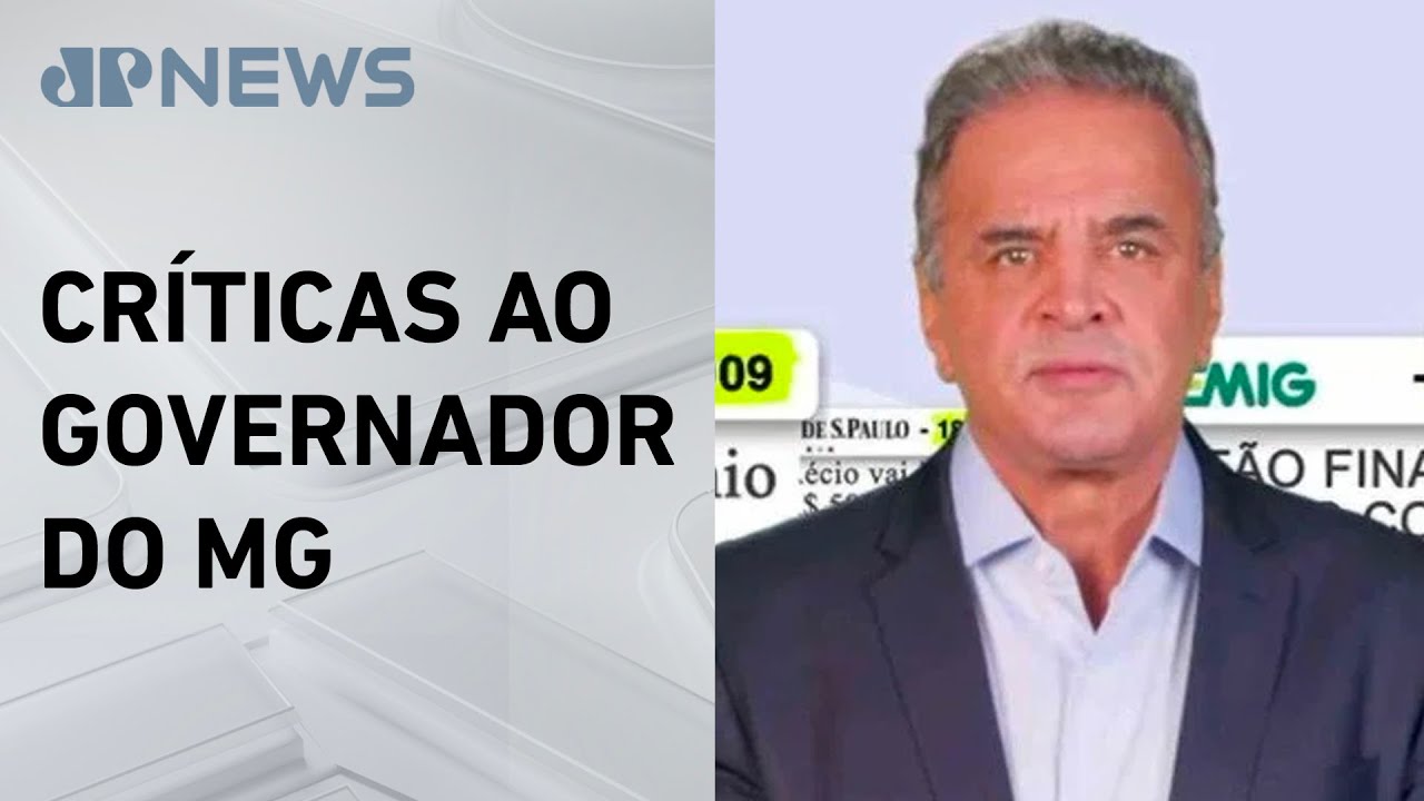 A&eacute;cio Neves usa propaganda do PSDB para atacar Romeu Zema