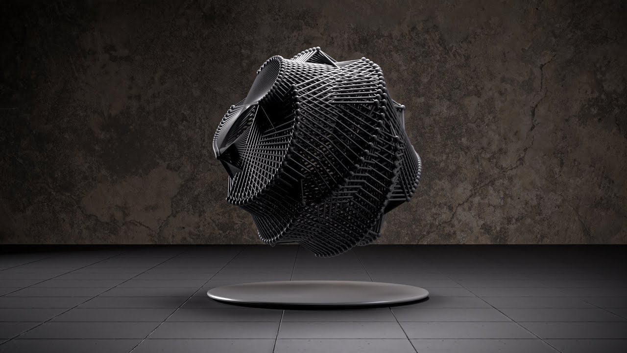 Atom Array Abstract Cloner with Octane Render Tutorial - Cinema 4D