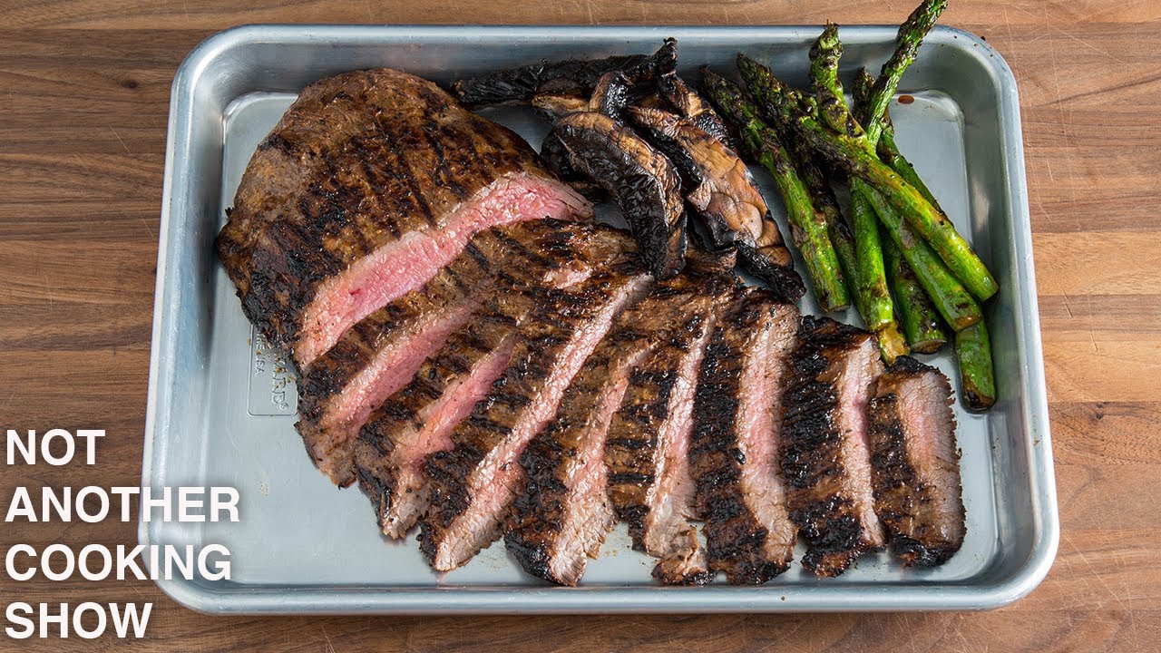 how to MARINATE and GRILL the PERFECT FLANK STEAK