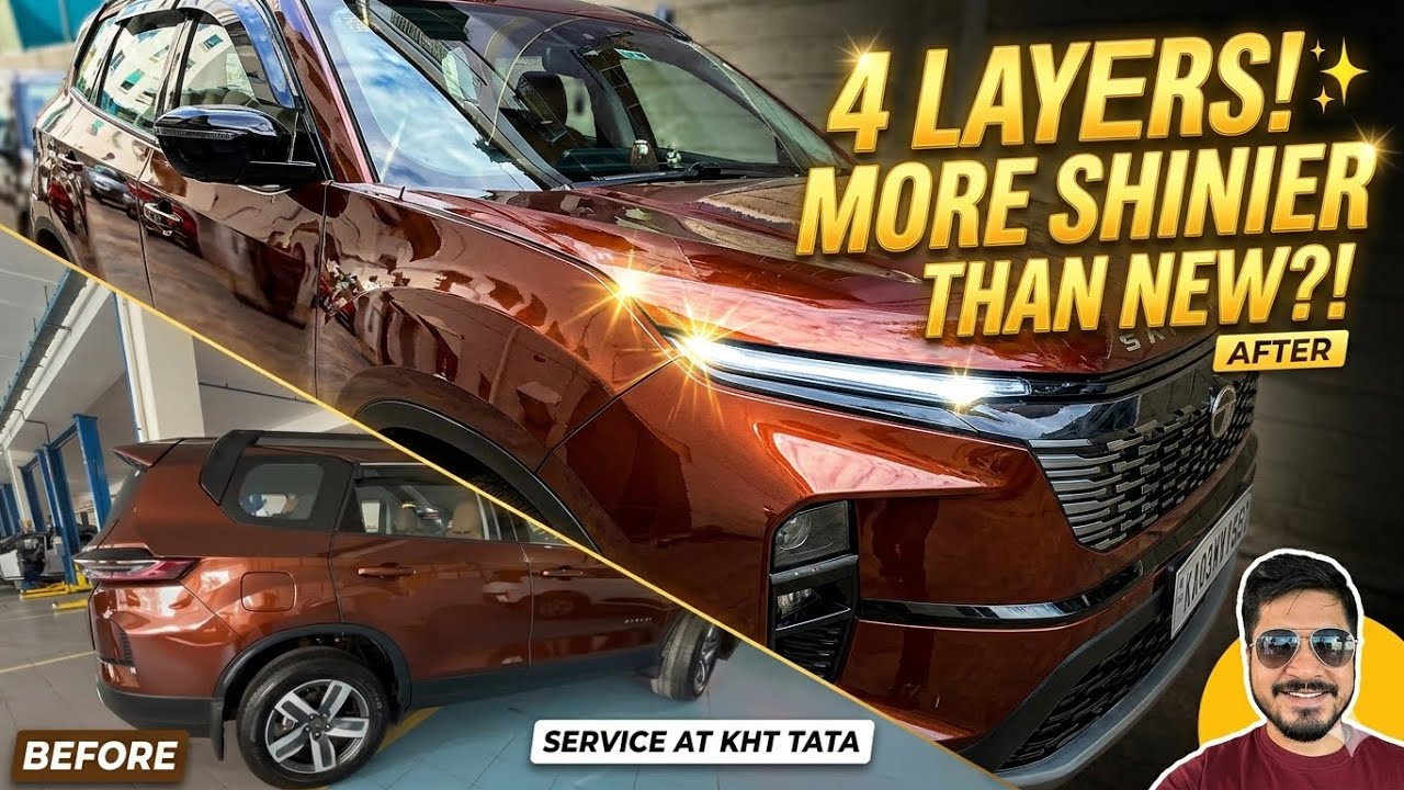 Tata Safari Adventure X+ 2nd Free Service Cost | Ceramic Coating Experience | Offers in KHT Tata
