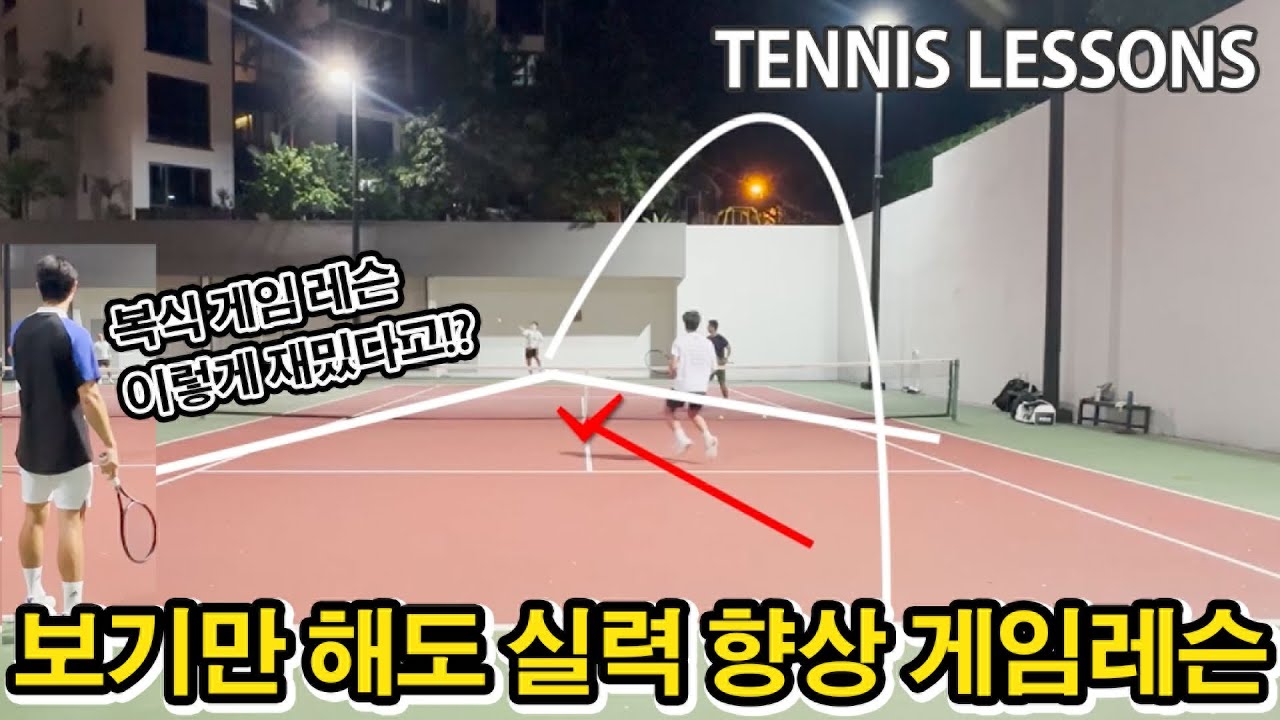 [테니스 레슨] 보기만 해도 실력 향상! 게임 레슨 이렇게 재밌을 수가 있나!?