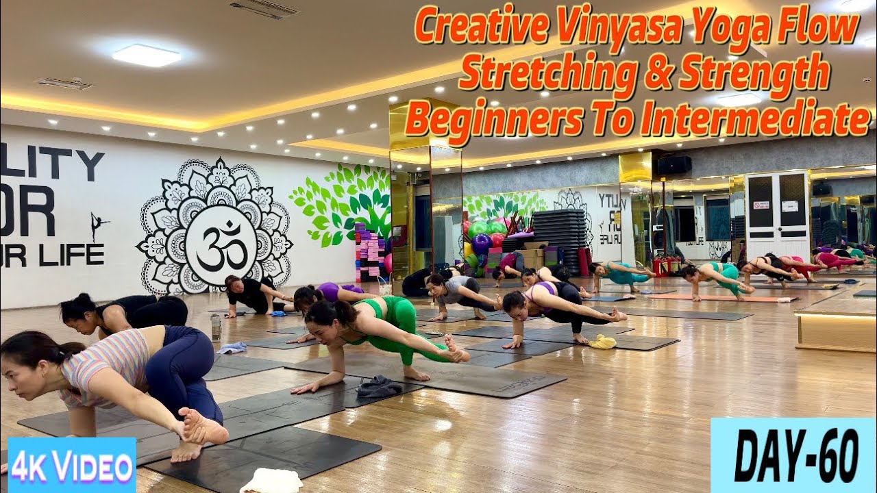 DAY-60 Creative Vinyasa Yoga Flow Stretching & Strength | Master Ranjeet Singh Bhatia |