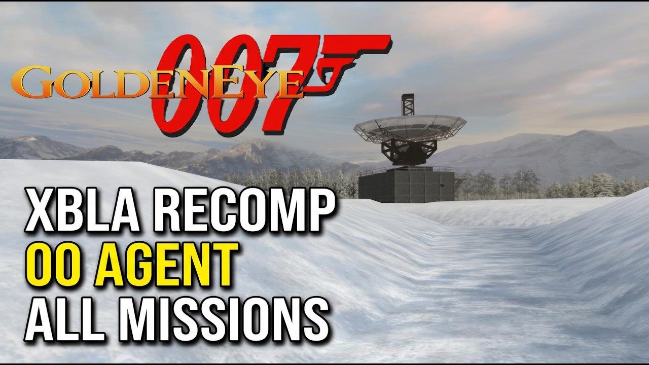 GoldenEye 007 PC Port - XBLA Recomp 00 Agent All Missions