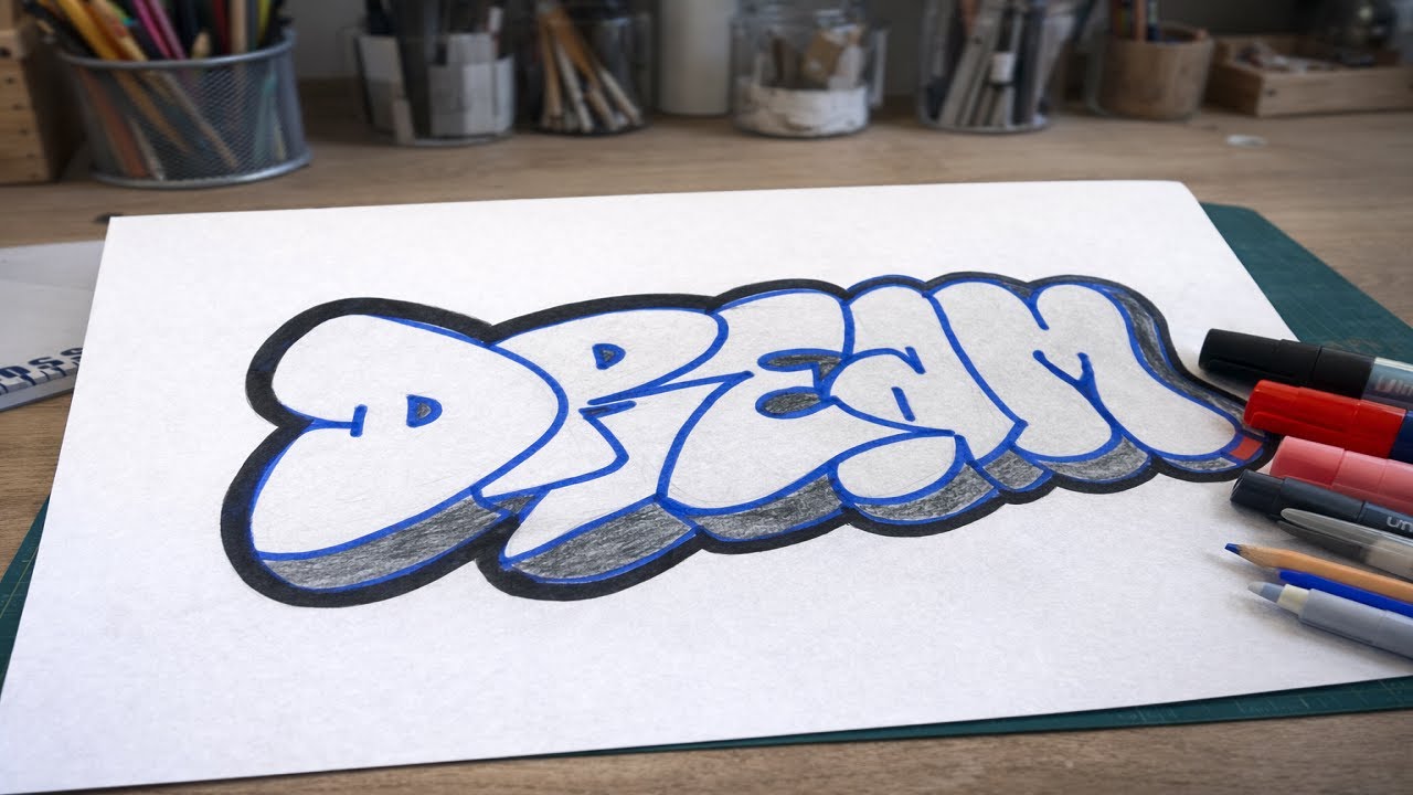 Easy Graffiti Bubble Letters – Learn to Draw Step by Step