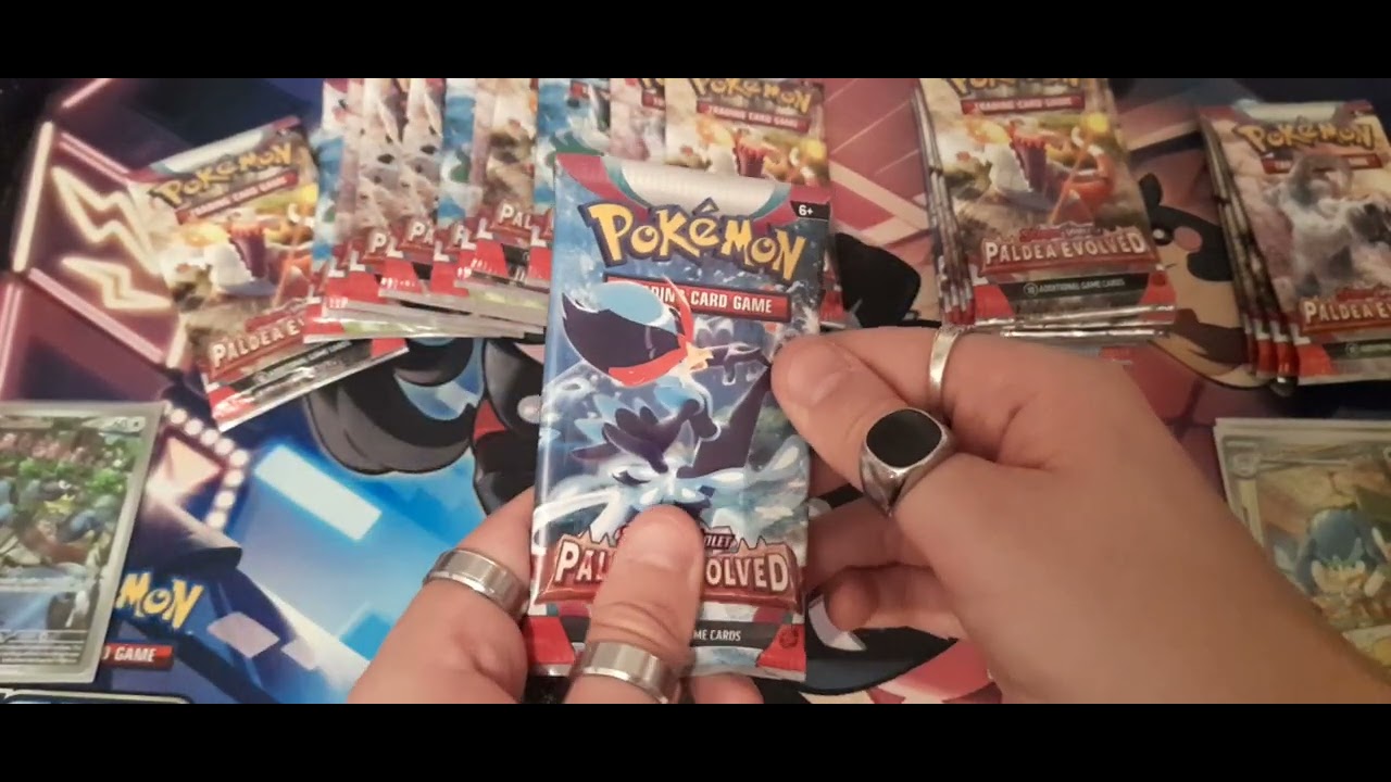 pokemon paldea evolved booster box (CAN PACKS BE WEIGHED?)